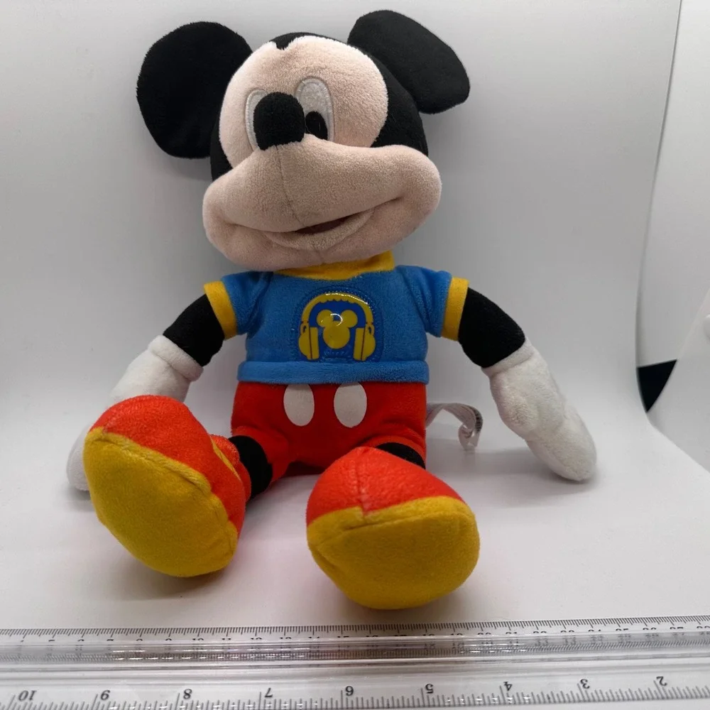 Disney Mickey‎ Mouse Plush Toy  Blue Shirt Stuffed Animal 13in